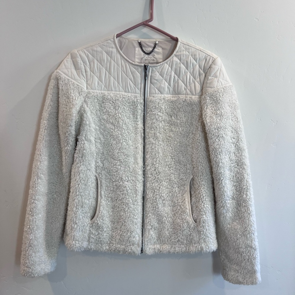 Prana Good Lux white jacket